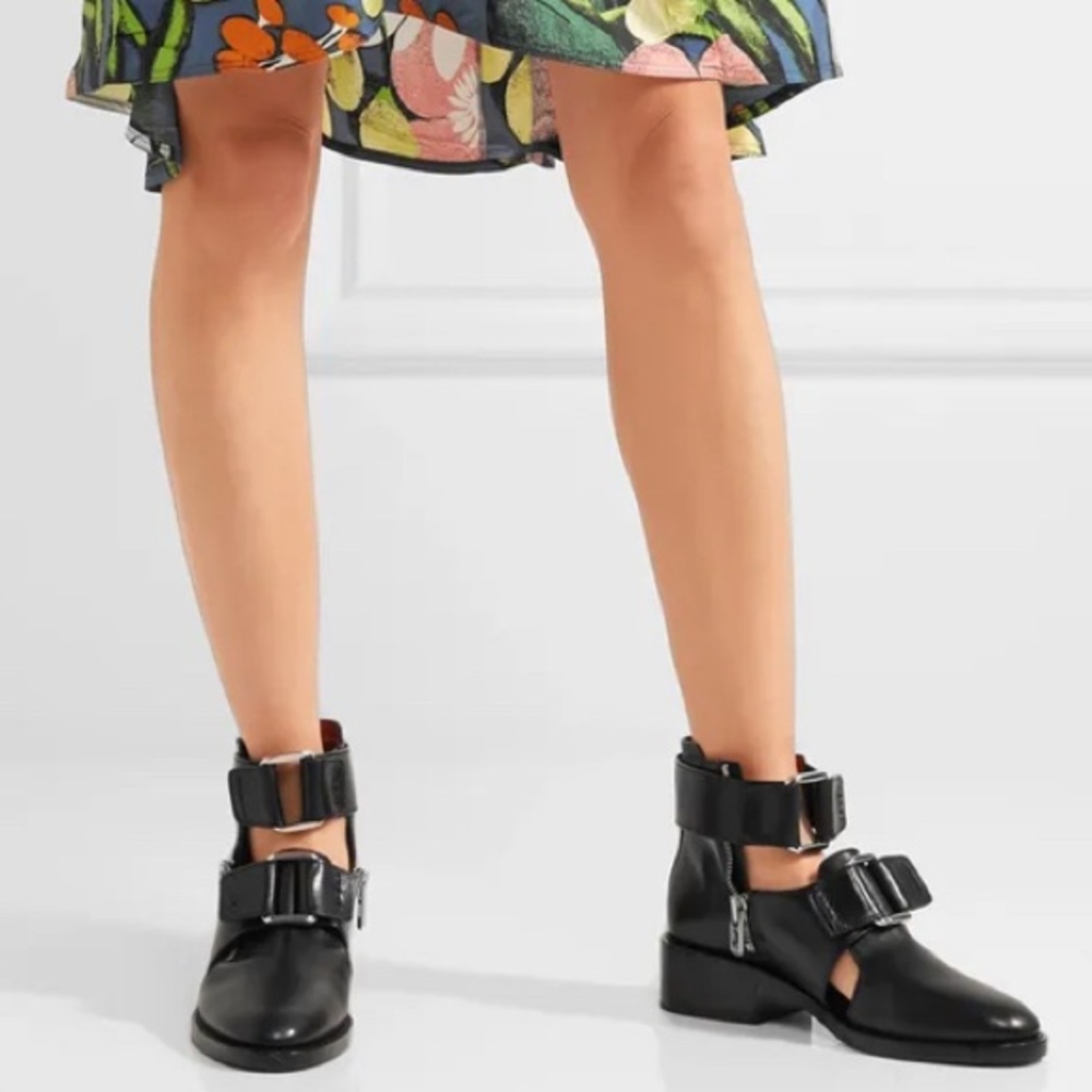 Phillip Lim Addis buckled leather ankle boots